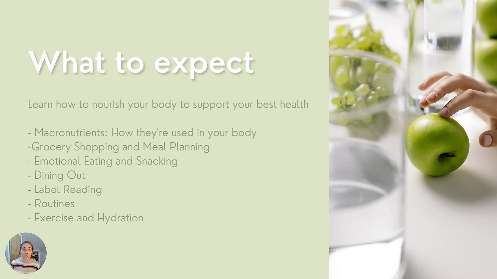 Overview- Foundations for Healthy Eating